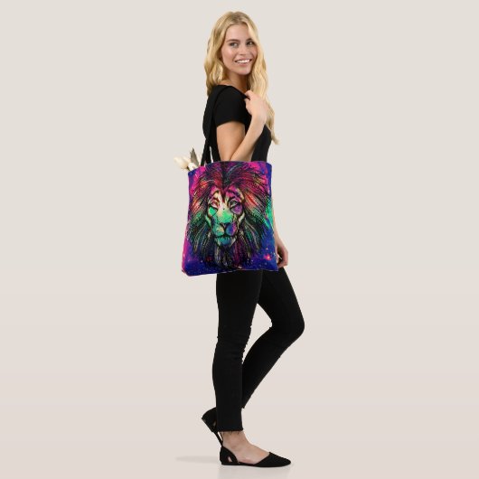 Rainbow Lion Hipster Galaxy Tasche (Am Model)