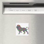 Rainbow Lion Magnet (In Situ (Geschirrspüler))