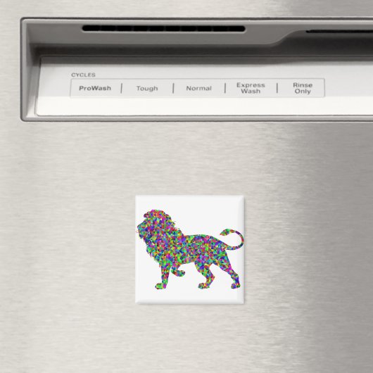 Rainbow Lion Magnet (In Situ (Geschirrspüler))