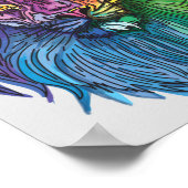 Rainbow Lion Pride Poster (Ecke)