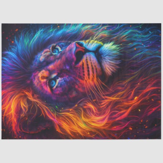 Rainbow Lion Seidenpapier (Vorderseite)