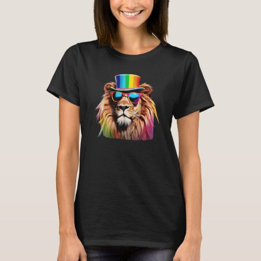 Rainbow Lion T-Shirt (Vorderseite)