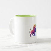 Rainbow Lion Tasse (Vorderseite Links)