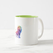 Rainbow Lion Tasse (VorderseiteRechts)