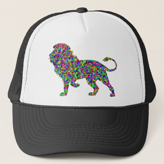 Rainbow Lion Truckerkappe (Vorderseite)