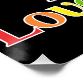 Rainbow Lippen, Liebe und Pride Lgbt Poster (Ecke)