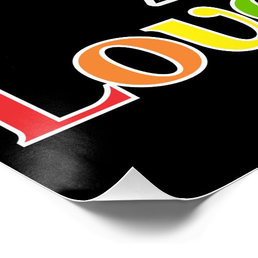 Rainbow Lippen, Liebe und Pride Lgbt Poster (Ecke)