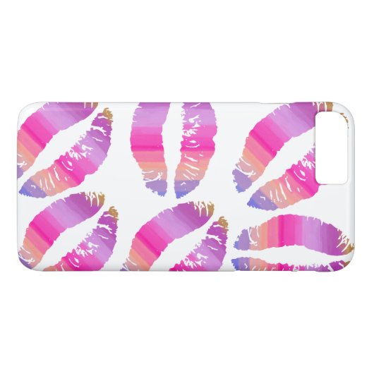 Rainbow Lips #2 Case-Mate iPhone Hülle (Rückseite (Horizontal))