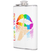 Rainbow Lips Flachmann (Links)