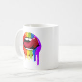 RAINBOW LIPS KAFFEETASSE (Vorderseite Links)