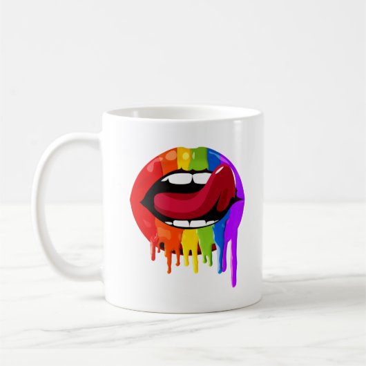 RAINBOW LIPS KAFFEETASSE (Links)