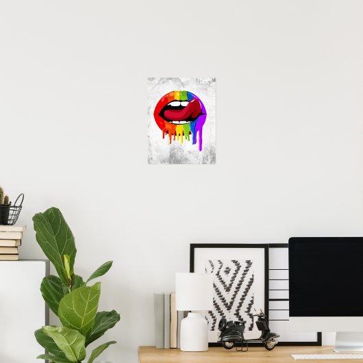 RAINBOW LIPS POSTER (Heimbüro)