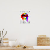 RAINBOW LIPS POSTER (Küche)