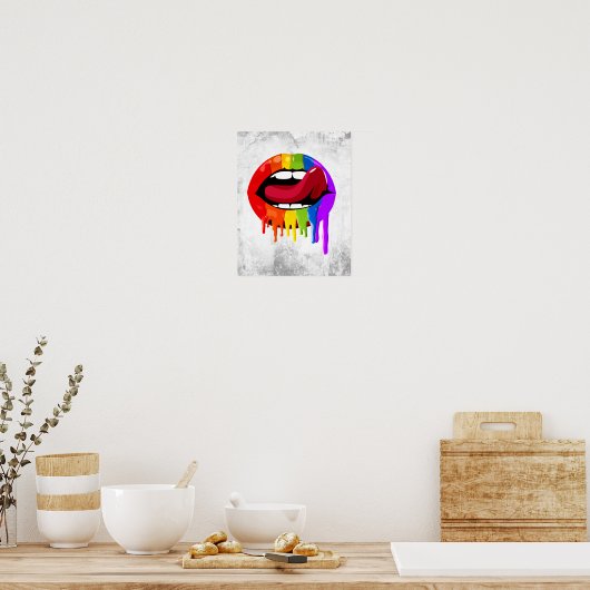 RAINBOW LIPS POSTER (Küche)