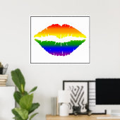 Rainbow Lips Poster (Heimbüro)