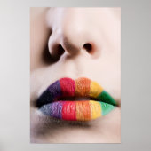 Rainbow Lips Poster (Vorne)