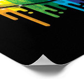 Rainbow Lips Pride Gay Lesbian LGB Geschenk Poster (Ecke)