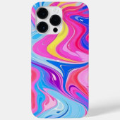 Rainbow Liquid Marble Case-Mate iPhone Hülle (Rückseite)