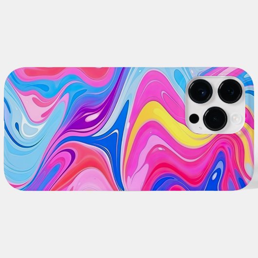 Rainbow Liquid Marble Case-Mate iPhone Hülle (Rückseite (Horizontal))