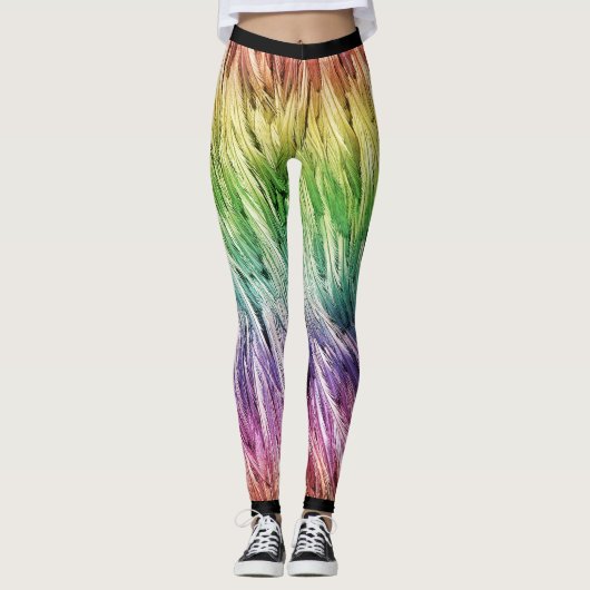 Rainbow Lite Emu Fethered Leggings (Vorderseite)