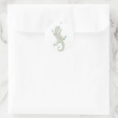 Rainbow Lizard Runder Aufkleber (Tasche)