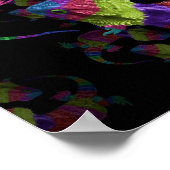 Rainbow Lizards Poster (Ecke)