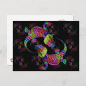 Rainbow Lizards Postkarte (Vorne/Hinten)