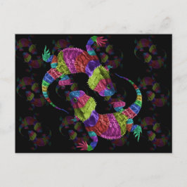 Rainbow Lizards Postkarte