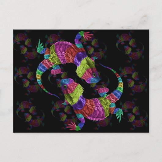 Rainbow Lizards Postkarte (Vorderseite)