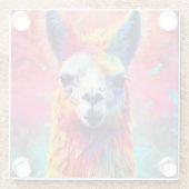 Rainbow Llama Glasuntersetzer (Rückseite)