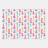 Rainbow Llama Party Geschenk Wrap Set Geschenkpapier Set (Vorderseite 2)