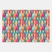 Rainbow Llama Party Geschenk Wrap Set Geschenkpapier Set (Vorderseite)