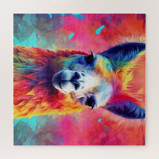 Rainbow Llama Puzzle (Horizontal)