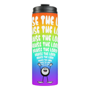 Rainbow Lob des Herrn Emoji Thermosbecher