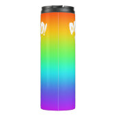Rainbow Lob des Herrn Emoji Thermosbecher (Rückseite)