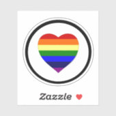 Rainbow Logo Vinyl Sticker (Blatt)