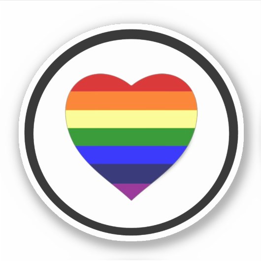 Rainbow Logo Vinyl Sticker (Vorderseite)