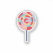 Rainbow Lollipop Aufkleber (Vorderseite)