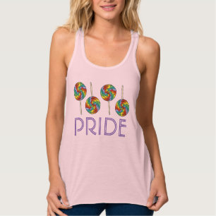 Rainbow Lollipop Candy Süßigkeiten LGBT Gay Pride Tank Top