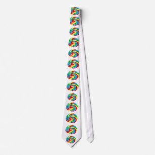 Rainbow Lollipop Süßigkeiten Dessert Küche Krawatte