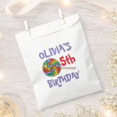 Rainbow Lollipop Sweet Candy Happy Birthday Party Geschenktütchen (Ausgeschnitten)
