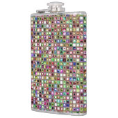 Rainbow 'Lollipop' Textured Mosaic Tiles Pattern Flachmann (Links)