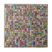 Rainbow 'Lollipop' Textured Mosaic Tiles Pattern Fliese (Vorderseite)