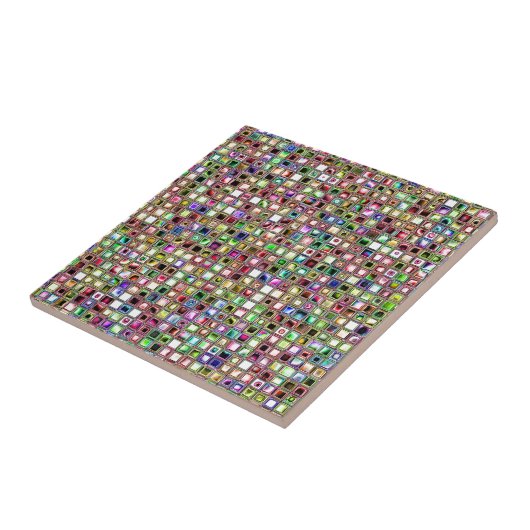 Rainbow 'Lollipop' Textured Mosaic Tiles Pattern Fliese (Seite)