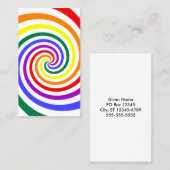 Rainbow Lollipop Visitenkarte (Vorne/Hinten)