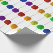 Rainbow Lollipop Wrapping Paper Geschenkpapier (Ecke)