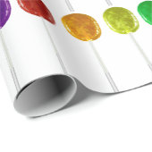 Rainbow Lollipop Wrapping Paper Geschenkpapier (Rolleneckpunkt)