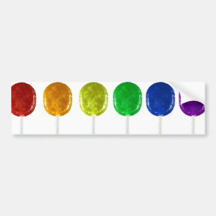 Rainbow Lollipops Autoaufkleber