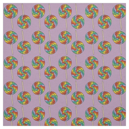 Rainbow Lollipops Fabric Stoff (Muster)
