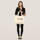 Rainbow Lollipops Jumbo Stoffbeutel (Vorderseite (Model))